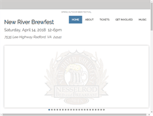 Tablet Screenshot of newriverbrewfest.com